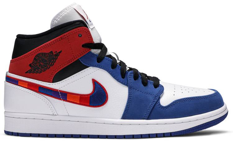 Air Jordan 1 Mid  Multicolored Swoosh  852542-146