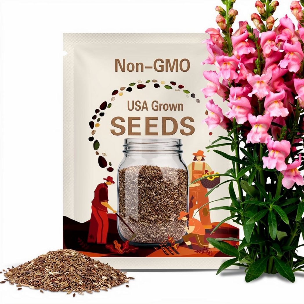 30 Pink Rocket Snapdragons Seeds - Cold Resistant - Potted - Attracts pollinators - Open-Pollinating - Antirrhinum majus - Balcony Pot#19