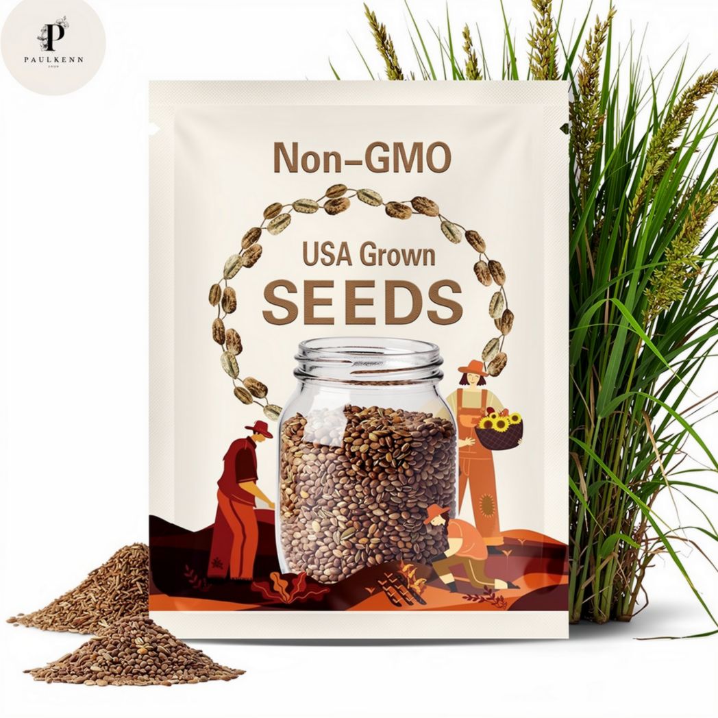 500 Pcs Canadian Rye Grass Seeds Elymus Canadensis Grain Grazing Grass Ground Cover Seed
