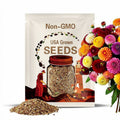 20+ Seeds| Pompon Mix Dahlia Seeds - Perennial - Flowering - Hybrid - Open-Pollinating - Fast Growing - Clumping - Plant in Spring #D034