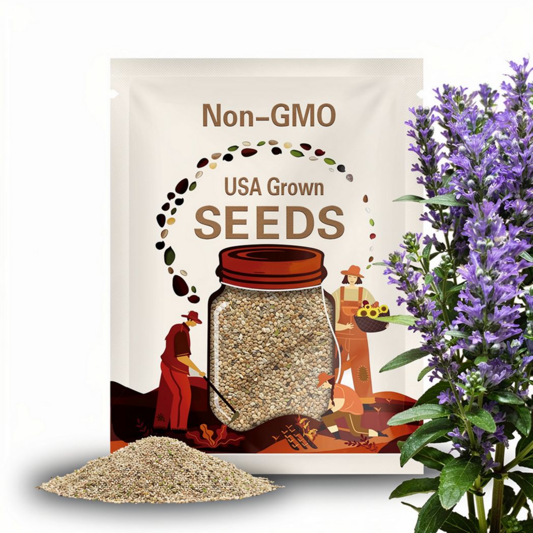 200 Anise Hyssop Seeds (Agastache foeniculum) ¨C Pollinator-Favorite Wildflower